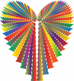 Clipart - Prismatic Abstract Heart 2 No Background