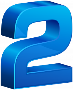 Number Two Blue Transparent PNG Clip Art | Gallery ...