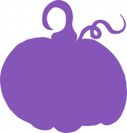 Purple Pumpkin Sihouette Clip Art at Clker.com - vector clip art ...