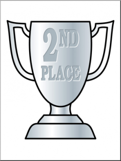 Clip Art: Trophy: Second Place Color 2 I abcteach.com | abcteach