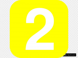 Number 2 In Yellow Clip art, Icon and SVG - SVG Clipart