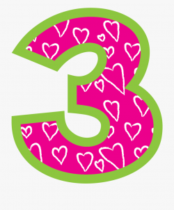 Numbers Clipart Three - Pink Number 3 Clipart, Cliparts ...