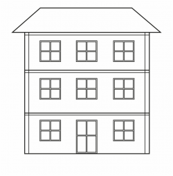 White House Clipart Big House - Three Story House Clipart ...