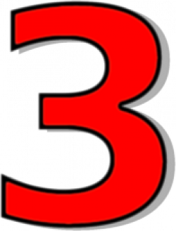 number 3 red - /signs_symbol/alphabets_numbers ...
