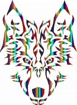 Chromatic Symmetric Tribal Wolf 3 No Background Icons PNG - Free PNG ...