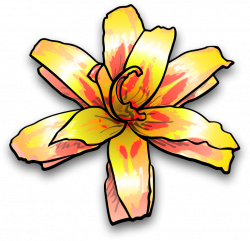 Flower 4 by jimmiet - A very bright and painterly lily | Clipart ...