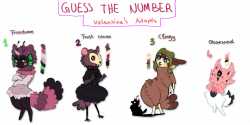 GUESS THE NUMBER ADOPTABLES! CLOSED by Pollovy on DeviantArt