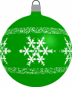 Clipart - Patterned bauble 4 (green)
