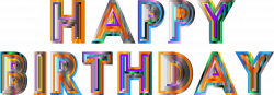 Clipart - Happy Birthday Typography 4