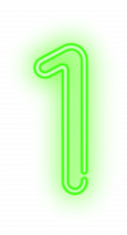 One Neon Green PNG Clip Art Image | Gallery Yopriceville - High ...