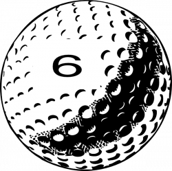 Golf Ball Number 6 Clip Art at Clker.com - vector clip art online ...