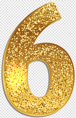 Gold number 6 illustration, Gold Number Symbol , number 5 ...