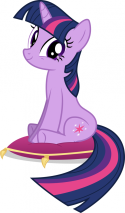 Twilight Sparkle Sitting On A Cushion by TomFraggle on DeviantArt