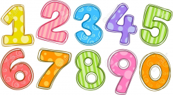 Numbers Clipart clip art | Números | Alphabet letter crafts ...