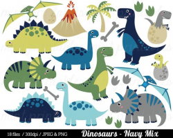 Dinosaur Clipart, Dinosaurs Clip Art, Tyrannosaurus Rex Stegosaurus  Triceratops pterodactyl Egg - Commercial & Personal - BUY 2 GET 1 FREE!