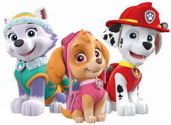 Marshall Skye Everest Paw Patrol Clipart Png