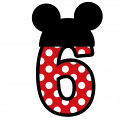 Números para montagens digitais tema Minnie e Mickey | Pinterest ...