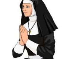 Nun clipart black and white » Clipart Station