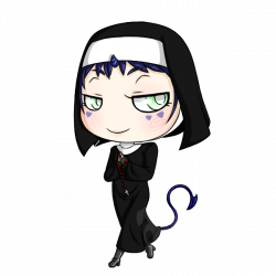Halloween Chibis: Dark Nun by Hatchet-Ears on DeviantArt