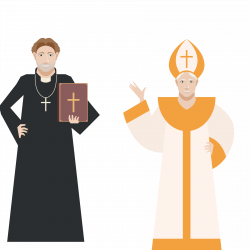 Priest Stock illustration Illustration - Christian character style ...