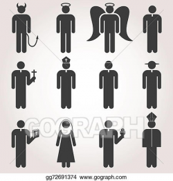 Drawing - Christian religion icon pictogram. Clipart Drawing ...