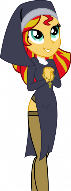 1495768 - breasts, christian sunset shimmer, clothes, equestria ...