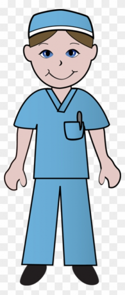 Free Clip Art Of Doctors And Nurses Nurse In Blue Scrubs ...