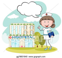 Vector Illustration - Nurse. EPS Clipart gg78831840 - GoGraph