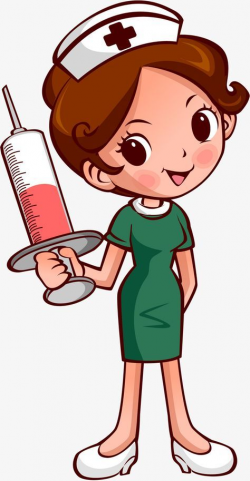 Nurse Png Vector Material, Syringe, Injections, Cartoon PNG ...
