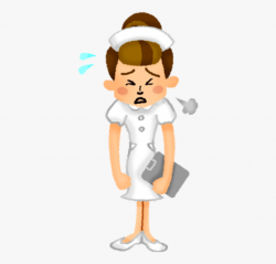 Download Free Png 19 Tired Clip Black And White Nurse ...