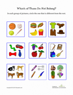 Picture Categorization | Speechies | Preschool worksheets ...