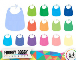 Bib Clipart, Baby Shower Clipart, Children Clipart, Toddler ...