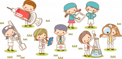 Cartoon Physician Illustration - Cartoon doctors and nurses ...