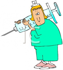 Nurse with needle clipart - Clip Art Library