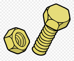 Yellow Nut And Bolt Clipart (#3109366) - PinClipart