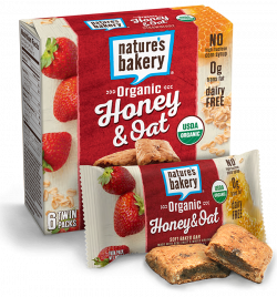 Organic Honey & Oat Bars - Strawberry | Nature's Bakery