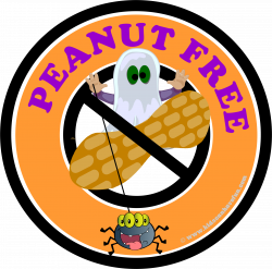 Halloween Peanut-Free Label | Allergy Awareness - Peanut/Nut-free ...
