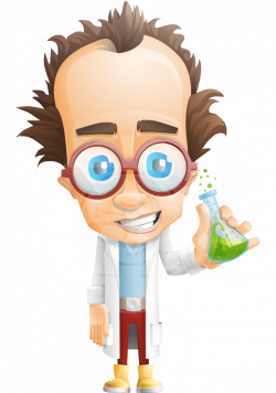 Vector Scientist Cartoon Character - Professor Nuts-chmitz ...