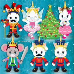 Christmas clipart, Nutcracker clipart, Nutcracker unicorns, Nutcracker  ballet, Mouse king, Sugar plum fairy, Unicorn clipart