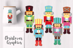 Cute Nutcracker Christmas Graphics