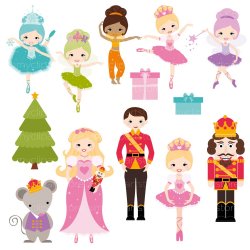 Nutcracker Suite, Ballerina, Fairy Princess Clipart, Mouse ...