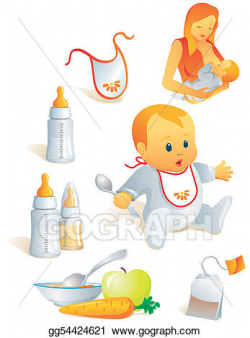 Stock Illustration - Icon set - baby nutrition. Clipart ...