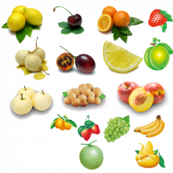 Organic food Fruit Vegetable Ripening - 3d fruits Silhouette 1024 ...