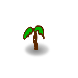 OnlineLabels Clip Art - Small Shaded Palm Tree