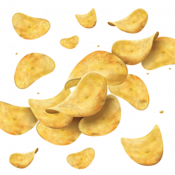 Potato Chips Vector Pattern Illustration, Potato, Chips, Chips ...