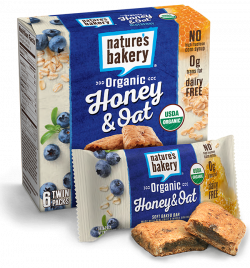 Organic Honey & Oat Bars - Blueberry | Nature's Bakery