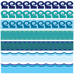 Image result for water border design png | aztec | Pinterest ...