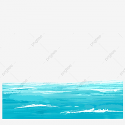 Sea Blue Watercolor Wave Surf Calm Sponge Wave Ocean Blue ...