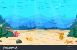 Download cartoon sea bed clipart Seabed Ocean | Ocean,Sea ...