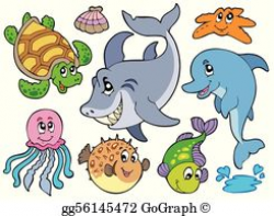 Saltwater Clip Art - Royalty Free - GoGraph